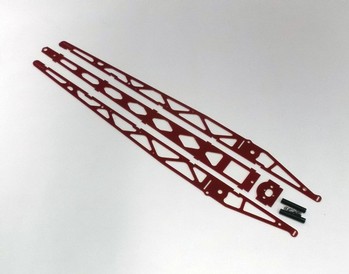 RED G-10 SHORT TOP FUEL DRAGSTER CHASSIS KIT w/o WING STAND (20063)