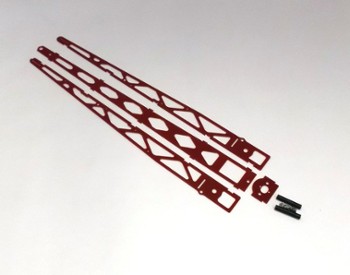 RED G-10 TOP FUEL DRAGSTER CHASSIS KIT w/o WING STAND w/o WHEELIE BARS (20068)